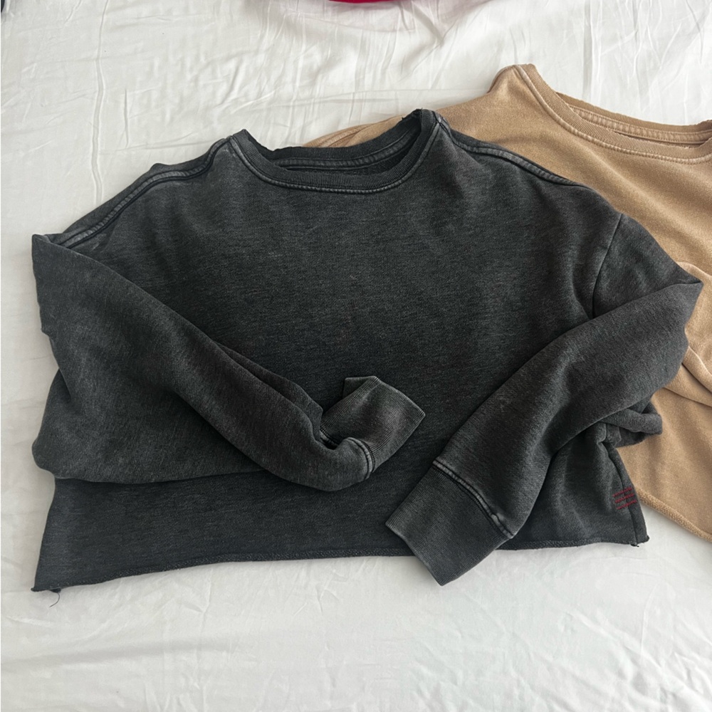 2:1 BUNDLE BDG Cropped Crewnecks sweatshirt size XS size small - Picture 3 of 8
